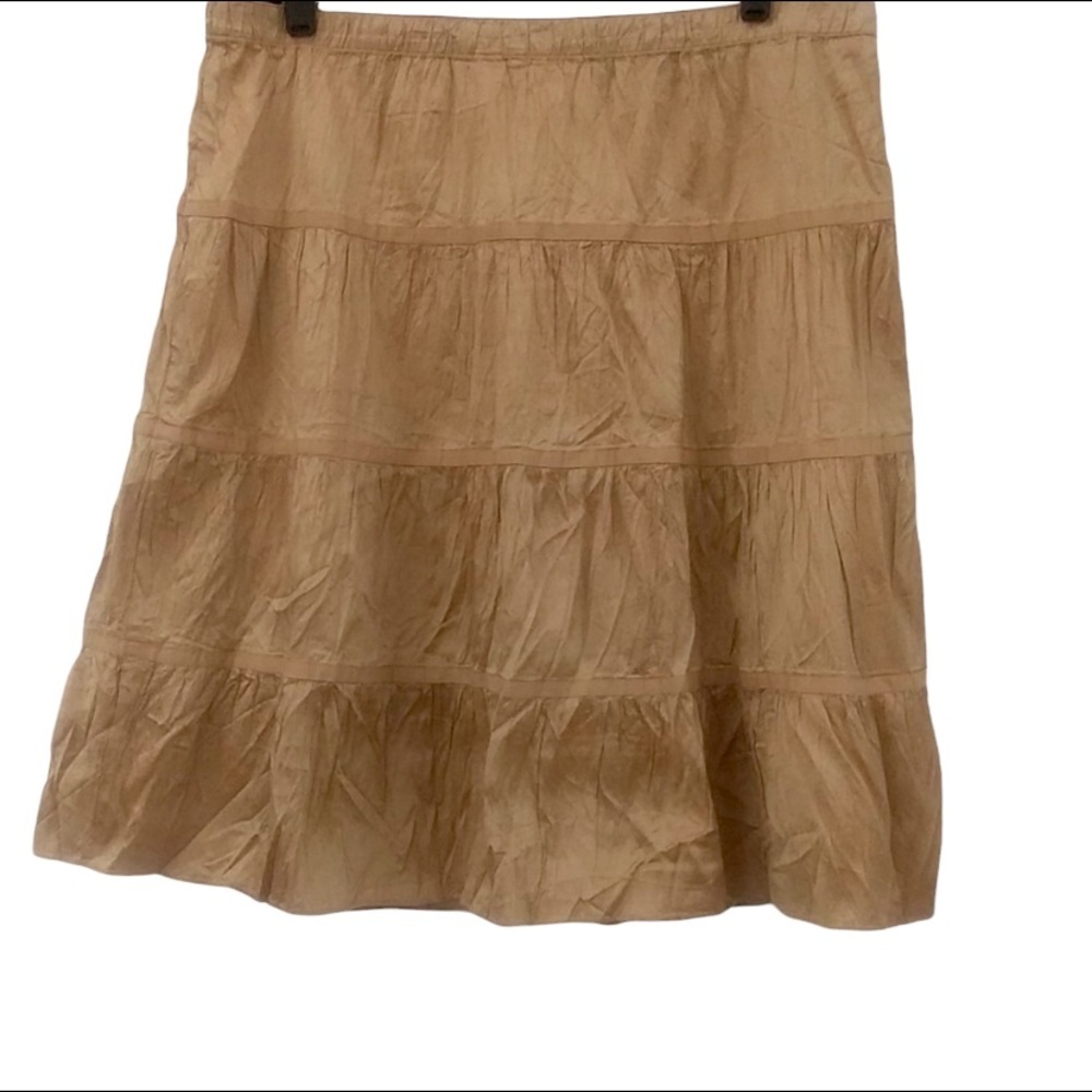 American Eagle silk golden skirt